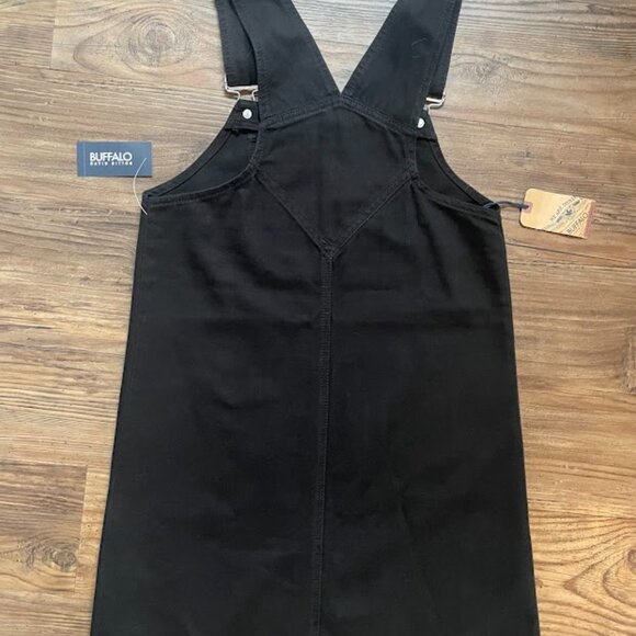 Buffalo Leah Black Denim Overall Dress - Picture 4 of 6